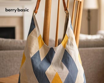 Aoife Hobo Bag Sewing Pattern PDF | 2 Sizes Slouchy Shoulder Purse Tutorial | Weekend Tote DIY | Easy Fabric Handbag