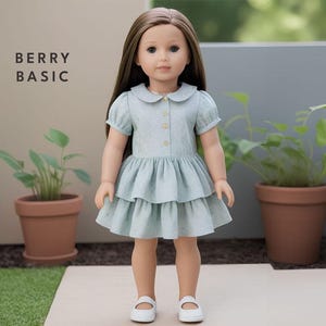 18&quot; Doll - Booth Dress PDF Pattern (Made for American Girl, Fits Our Generation Too!)
