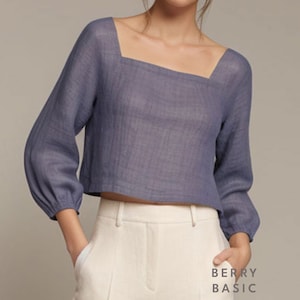Cerys Square Neck Top PDF Pattern (A4, US Letter, A0, 36