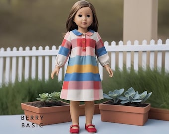 18" Doll - Ramos Dress PDF Sewing Pattern (Made for American Girl, Fits Our Generation Too!)