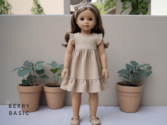18" Doll - Jaya Dress PDF Pattern (Made for American Girl, Fits Our Generation Too!)