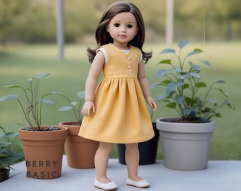18" Doll Dress PDF Sewing Pattern - Faizan Design (American Girl & Our Generation)