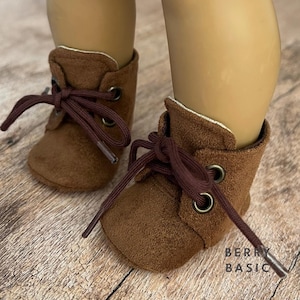 18&quot; Doll - Dale Lace-Up Ankle Boots PDF Pattern (American Girl Doll Body Size)