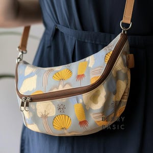 Patrón de costura en PDF para bolso bandolera Esme (2 tamaños) - Patrón de costura fácil