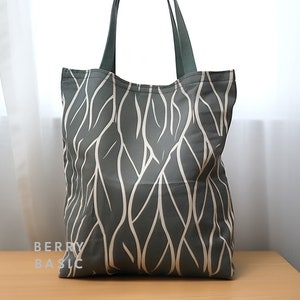 Mattie Tote Bag PDF Schnittmuster (2 Größen) - Markttasche