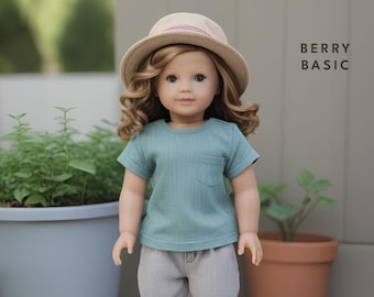 18" Doll - Morton Top PDF Sewing Pattern (Made for American Girl, Fits Our Generation Too!)