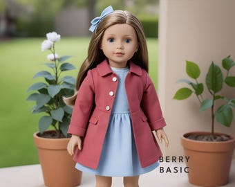 18" Doll - Massey Jacket PDF Sewing Pattern (Made for American Girl, Fits Our Generation Too!)