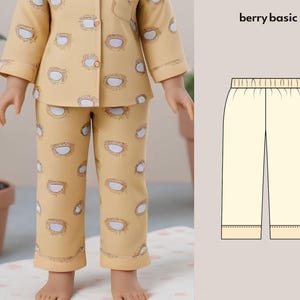 18&quot; Doll - Welsh Pajama Pants PDF Sewing Pattern (Made for American Girl, Fits Our Generation Too!)