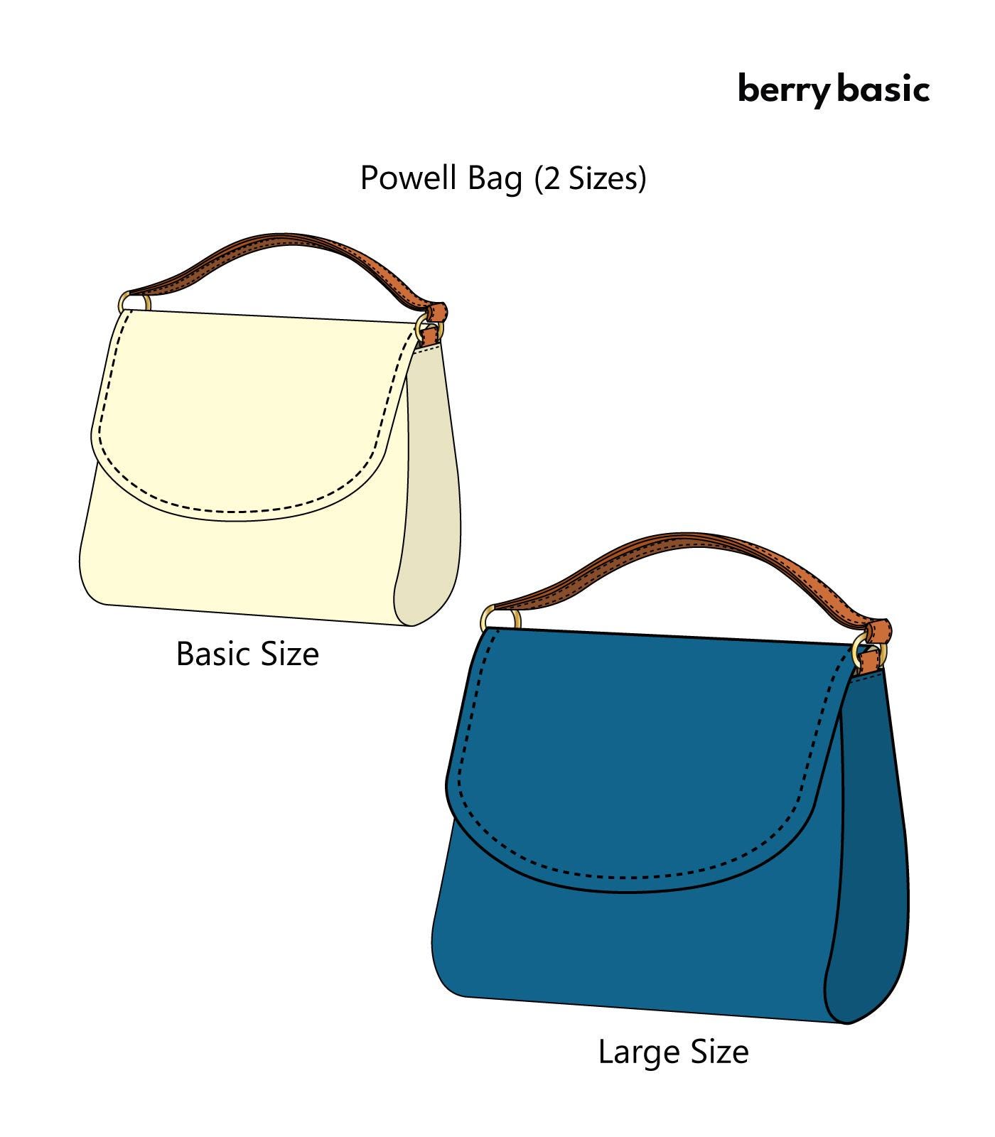 Maxwell Bag Pattern Powell Bag PDF Sewing Pattern (2 Sizes) - Easy Sewing Pattern - Etsy