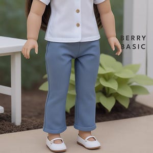 18&quot; Doll - Levi Pants PDF Sewing Pattern (Made for American Girl, Fits Our Generation Too!)