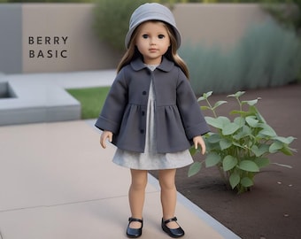 18" Doll - Alfred Jacket PDF Sewing Pattern (Made for American Girl, Fits Our Generation Too!)