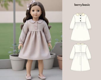 18" Doll - Zane Dress pdf-naaipatroon (gemaakt voor American Girl, past ook bij onze generatie!)