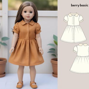 18&quot; Doll - Calhoun Dress PDF Sewing Pattern (Made for American Girl, Fits Our Generation Too!)