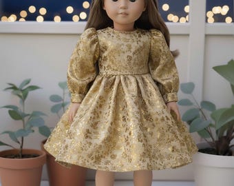 18" Doll - Twyla Party Dress PDF Sewing Pattern (Made for American Girl, Fits Our Generation Too!) Christmas dress