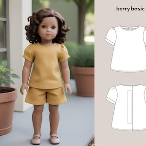 18" Doll - Iwan Blouse PDF Sewing Pattern (Made for American Girl, Fits Our Generation Too!)