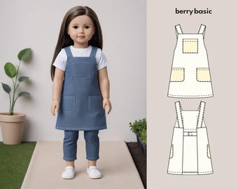 18" Doll - Claytone Apron PDF Sewing Pattern (Made for American Girl, Fits Our Generation Too!)