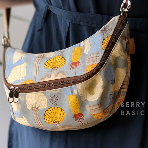 Esme Crossbody Sling Bag PDF Sewing Pattern (2 Sizes) - Easy Sewing pattern