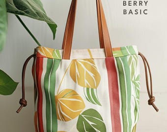 Morgan Bucket Bag PDF Schnittmuster (2 Größen) - Easy Sewing Pattern