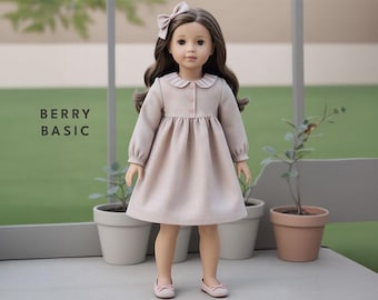 18" Doll - Zane Dress PDF Sewing Pattern (Made for American Girl, Fits Our Generation Too!)
