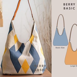 Aoife Hobo Bag PDF Nähen Schnittmuster (2 Größen) - Easy Sewing pattern