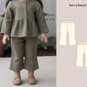 18&quot; Doll - Wells Pants PDF Sewing Pattern (Made for American Girl, Fits Our Generation Too!)