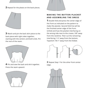 Luis Patterns Luis Box Pleat Dress Sewing Pattern PDF | Button Down Shirt Dress ...