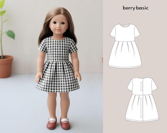 18&quot; Doll - Faris Dress PDF Sewing Pattern (Made for American Girl, Fits Our Generation Too!)