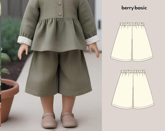 18" Doll - Lottie Pants PDF Sewing Pattern (Made for American Girl, Fits Our Generation Too!)