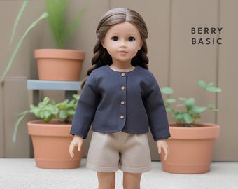 18" Doll - Kaleb Jacket PDF Sewing Pattern (Made for American Girl, Fits Our Generation Too!)