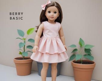 Patrón de costura en PDF para vestido Briggs para muñeca de 45 cm (Diseñado para American Girl, ¡también apto para nuestra generación!)