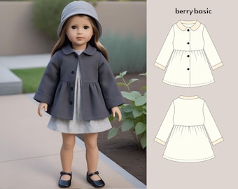 18" Doll - Alfred Jacket PDF Sewing Pattern (Made for American Girl, Fits Our Generation Too!)