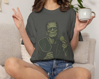 Frankenstein Shirt, Pickleball Frankenstein Shirt, Vintage Frankenstein Shirt, Pickleball Player Gift