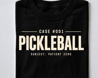 Pickleball Shirt, Patient Zero Graphic Tee, Unisex Pickleball T-Shirt