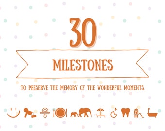 30 Magical Moments: Capturing Your Child's Development with Our Milestone Cards