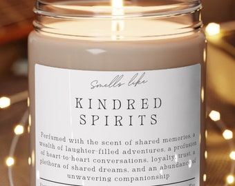 Kindred Spirits Personalized Friendship Candle Gift Custom Gift BFF Gift kindred souls forever friendship gift long distance friendship gift