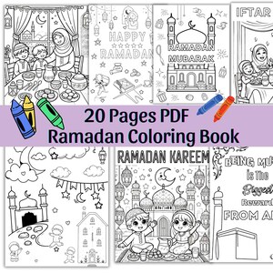 Ramadan Coloring Pages for Kids - Fun Islamic Activities and Printables PDF