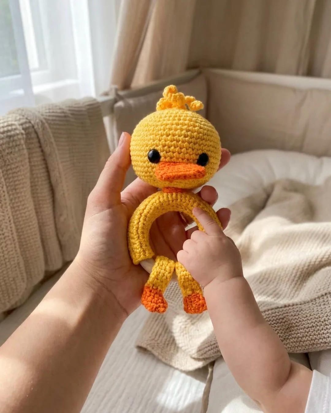 Crochet Baby Duck Rattle Amigurumi Pattern (PDF Pattern) - Etsy