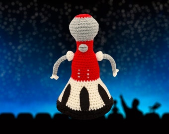 Tom Servo, Mystery Science Theater 3000 (MST3K), Crochet Toy, Amigurumi  doll, personalized gift