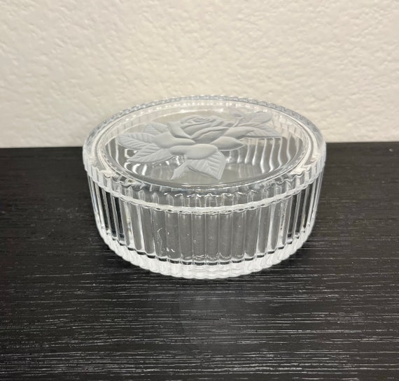 Vintage Teleflora Crystal Trinket/Jewelry Dish - Elegant Design