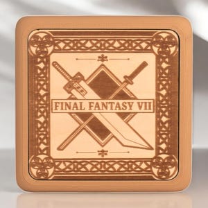 Final Fantasy VII Tap-to-Play Music Box – Handmade Solid Wood with Iconic Songs
