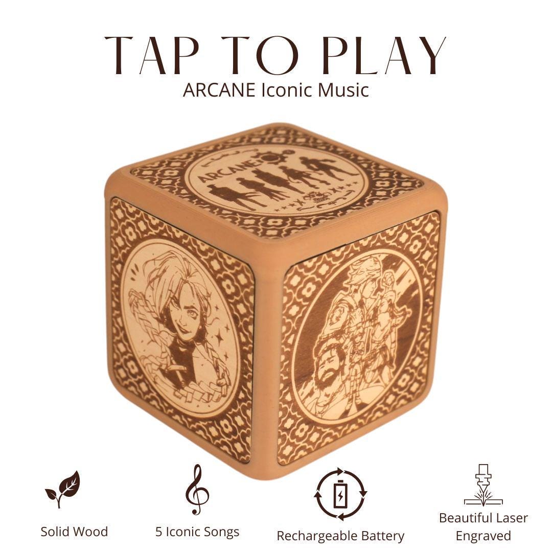Arcane Music Box – Tap to Play | Jinx, Vi, Enemy, Powder - Etsy
