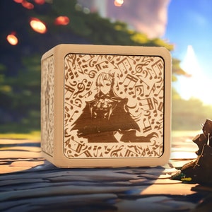 Genshin Music Box - Furina Neuvillette Navia Nahida Zhongli - Birthday Game Anniversary Gift for Him Her Boyfriend - Tap to Play Songs