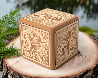 Handmade Legend of Zelda Music Box - Perfect Birthday Gift for Zelda Fans - Song of Storms, Ocarina of Time Theme