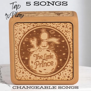 The Little Prince Tap-to-Play Music Box | Handmade Gift for Dreamers