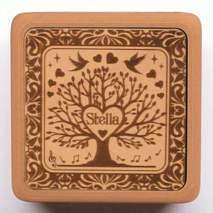 Personalized Love Song Music Box: Romantic Gift for Her