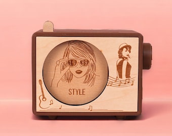 Vintage Music Box, Gifts Idea for Music fan, 1989, Cruel Summer, Reputation, Folklore, Speak Now