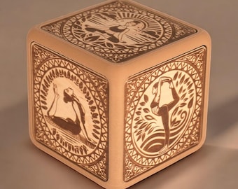 Yoga Music Box | Tap-to-Play Relaxation Music | Meditation Gift | Stress Relief | Mindfulness Gift | Handcrafted Wooden Music Box