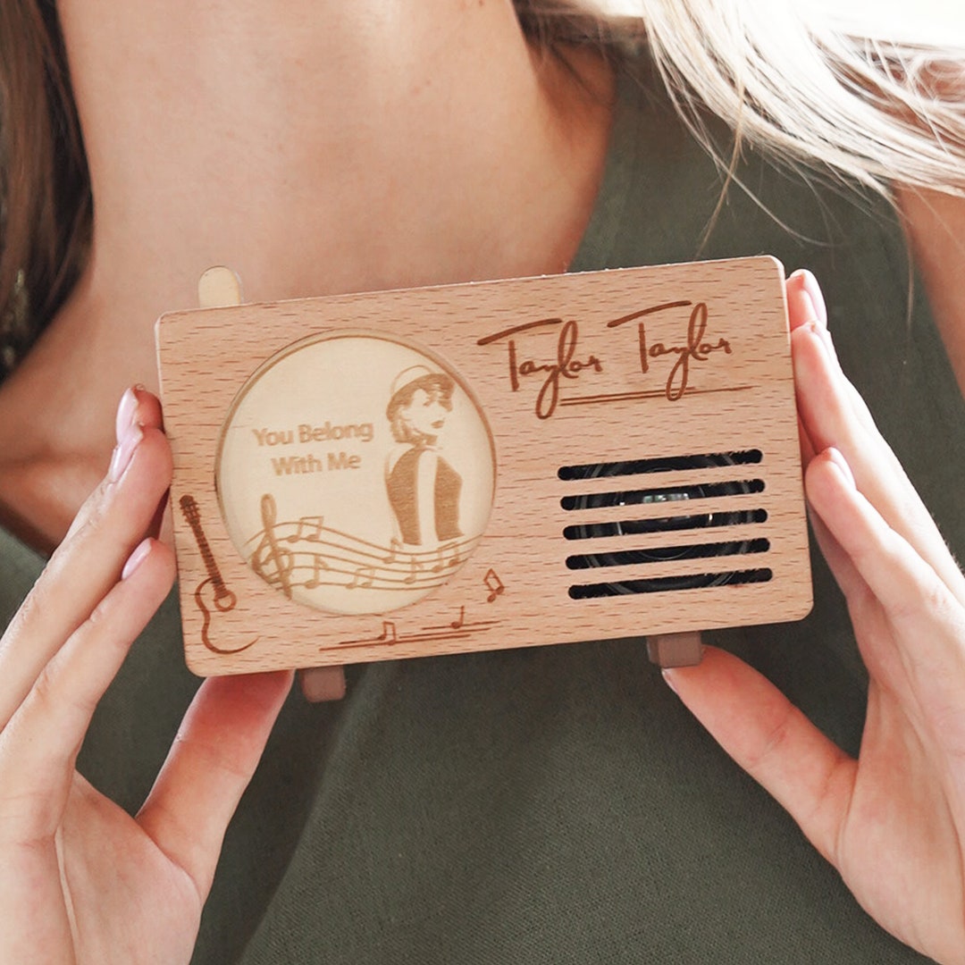 Handmade Music Box, Customized Music Box, Music Box Gift Idea, Eras Gift, Slide Cards to Play