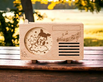 Kid Wooden Music Box, Easter Gift Idea For Baby, Toddler, Kids, Children, 2024 Musical & Educational Toys