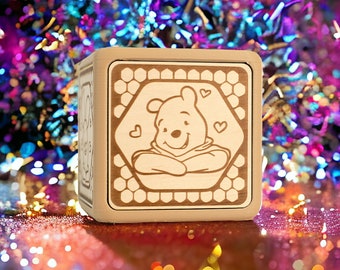Pooh Music Box, First Birthday Baby Shower Gift, Winnie Bear, Gift for Daughter Toddler Son Niece Nephew, Eeyore Piglet Tiger